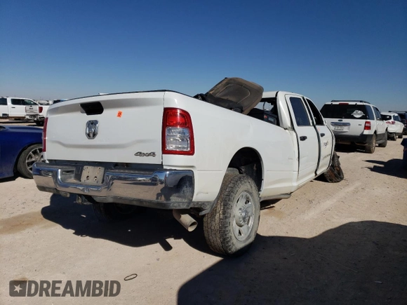 2022 Ram 2500 Tradesman with VIN 3C6UR5HL8NG400823, listed as a Copart auction lot 82106534 with Not provided miles and Non repairable. Bid and sale history available at DreamBid. Image 3.