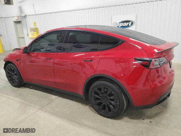 2022 Tesla Model Y Long Range with VIN 7SAYGDEE0NF480692, listed as a Copart auction lot 49378185 with 121,848 mi miles and Clean Title. Bid and sale history available at carsss.com. Image 2.