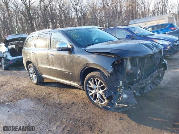 2015 Dodge Durango Citadel with VIN 1C4RDJEG6FC786658, listed as a IAAI auction lot 41352473 with 170,105 mi miles. Bid and sale history available at carsss.com. Image 1.