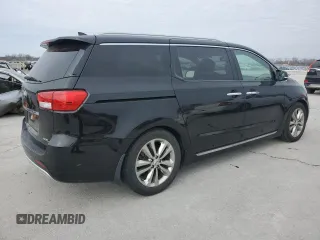 2016 Kia Sedona SX-L with VIN KNDME5C18G6108863, listed as a Copart auction lot 45536295 with 110,337 mi miles and Salvage Title. Bid and sale history available at carsss.com. Image 3.