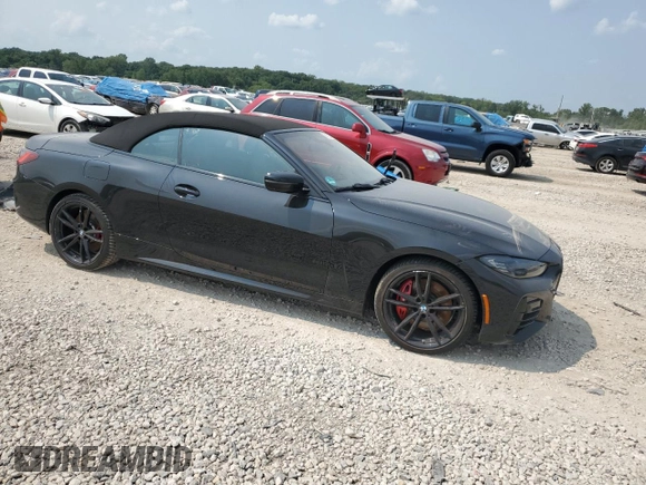 2023 BMW 4 Series M440i xDrive with VIN WBA63AT02PCL52909, listed as a Copart auction lot 64222804 with 21,772 mi miles and Salvage Title. Bid and sale history available at carsss.com. Image 4.