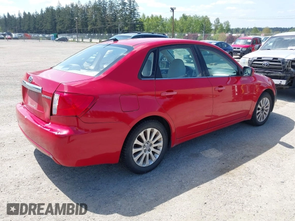 2008 Subaru Impreza Sedan (Natl) i w/Premium Pkg with VIN JF1GE61698H512350, listed as a IAAI auction lot 42143021 with 223,790 mi miles. Bid and sale history available at carsss.com. Image 4.
