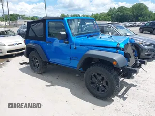 2016 Jeep Wrangler Black Bear with VIN 1C4AJWAG4GL176980, listed as a IAAI auction lot 42744445 with 58,011 mi miles and . Bid and sale history available at DreamBid. Image 1.