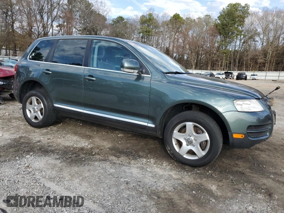 2007 Volkswagen Touareg V6 with VIN WVGZE77L07D001858, listed as a Copart auction lot 45558915 with 214,875 mi miles and Salvage Title. Bid and sale history available at DreamBid. Image 4.