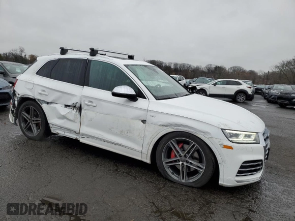 2018 Audi SQ5 Premium Plus with VIN WA1A4AFY7J2238987, listed as a Copart auction lot 82103784 with 57,879 mi miles and Salvage Title. Bid and sale history available at DreamBid. Image 4.