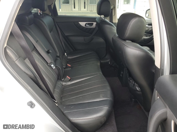 2017 Infiniti QX70 with VIN JN8CS1MW4HM413947, listed as a Copart auction lot 44513185 with 75,049 mi miles and Salvage Title. Bid and sale history available at carsss.com. Image 11.