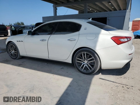2018 Maserati Ghibli z VIN ZAM57XSAXJ1278606, wystawiony jako Copart lot #55722585 z przebiegiem 50 007 mil mil oraz Szkoda całkowita • Salvage title. Historia ofert i sprzedaży dostępna na DreamBid. Obrazek 2.