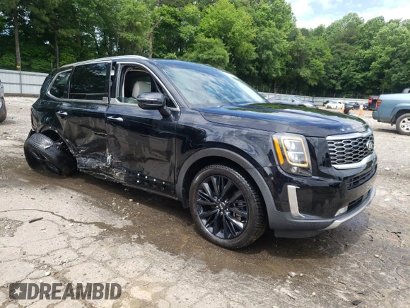 2020 Kia Telluride SX with VIN 5XYP5DHC6LG046677, listed as a Copart auction lot 57827335 with 116,164 mi miles and Salvage title. Bid and sale history available at DreamBid. Image 4.