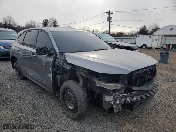 2023 Acura MDX w/A-Spec Package with VIN 5J8YE1H02PL013924, listed as a Copart auction lot 88733185 with 0 mi miles and Salvage Title. Bid and sale history available at carsss.com. Image 4.