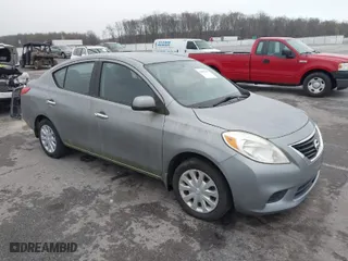 2012 Nissan Versa SV with VIN 3N1CN7AP3CL932240, listed as a IAAI auction lot 41897623 with 163,030 mi miles. Bid and sale history available at carsss.com. Image 1.