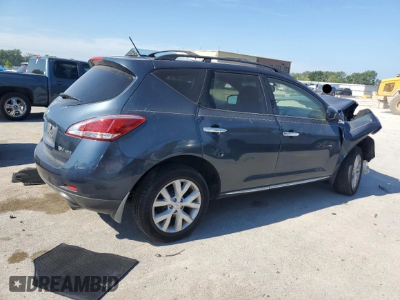 2013 Nissan Murano SV with VIN JN8AZ1MW9DW310041, listed as a Copart auction lot 65663454 with 204,971 mi miles and Salvage Title. Bid and sale history available at carsss.com. Image 3.