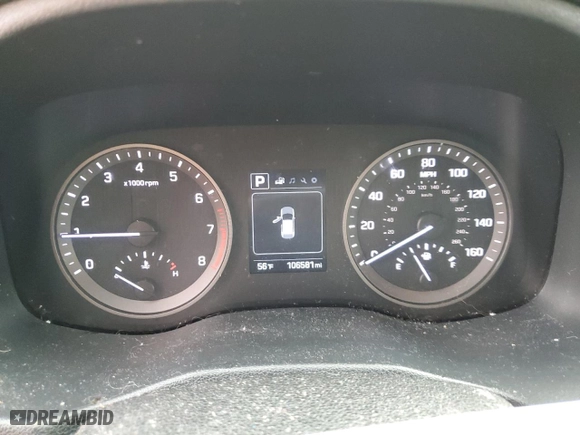 2018 Hyundai Tucson SEL with VIN KM8J3CA42JU721568, listed as a Copart auction lot 43438935 with 106,581 mi miles and Salvage Title. Bid and sale history available at carsss.com. Image 9.