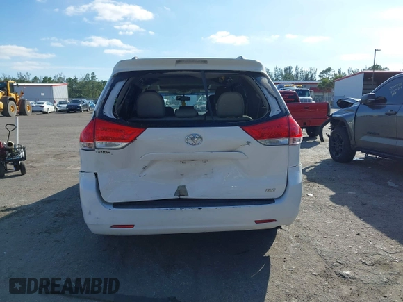 2012 Toyota Sienna XLE AAS with VIN 5TDYK3DC0CS254294, listed as a IAAI auction lot 41274822 with 135,135 mi miles and . Bid and sale history available at carsss.com. Image 17.
