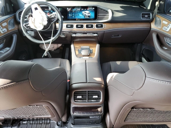 2022 Mercedes-Benz GLS with VIN 4JGFF5KE4NA706416, listed as a Copart auction lot 67030163 with 21,153 mi miles. Bid and sale history available at carsss.com. Image 8.
