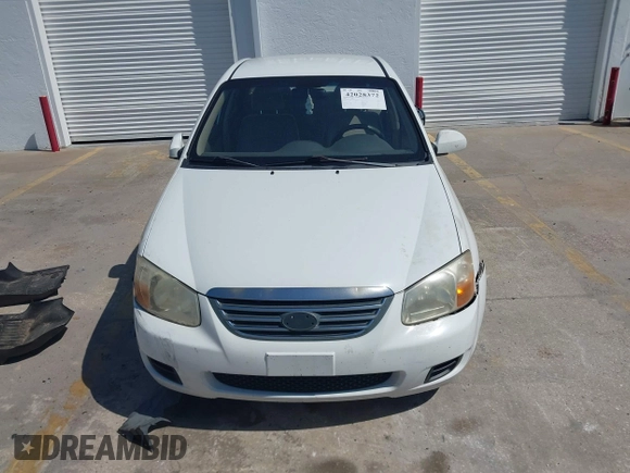 2008 Kia Spectra SX with VIN KNAFE121185508223, listed as a IAAI auction lot 42028372 with 152,526 mi miles. Bid and sale history available at carsss.com. Image 12.