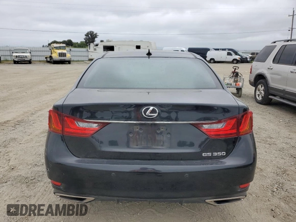 2013 Lexus GS with VIN JTHBE1BL5D5000848, listed as a Copart auction lot 54452145 with 124,299 mi miles and Salvage Title. Bid and sale history available at carsss.com. Image 6.