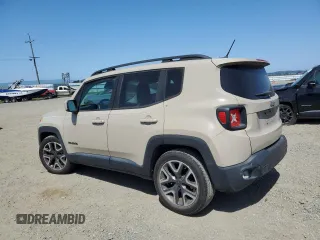 2015 Jeep Renegade Latitude with VIN ZACCJABT3FPB97255, listed as a Copart auction lot 51946045 with 49,645 mi miles and Salvage Title. Bid and sale history available at carsss.com. Image 2.