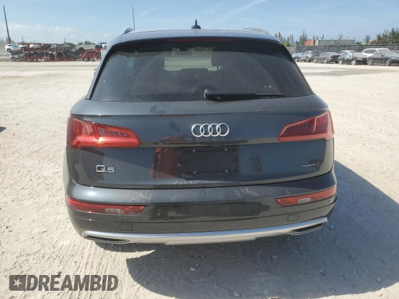 2020 Audi Q5 Premium with VIN WA1ANAFYXL2006772, listed as a Copart auction lot 57432645 with 38,147 mi miles and Non repairable. Bid and sale history available at DreamBid. Image 6.