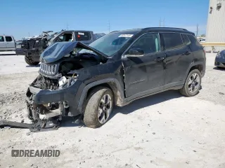 2018 Jeep Compass Limited with VIN 3C4NJDCB5JT332771, listed as a Copart auction lot 50347145 with 173,687 mi miles and Salvage Title. Bid and sale history available at DreamBid. Image 1.