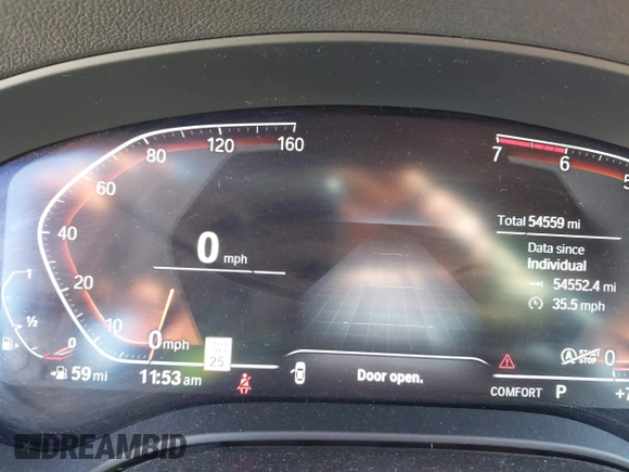 2020 BMW 5 Series 530i with VIN WBAJR3C06LCE63836, listed as a IAAI auction lot 41845186 with 54,559 mi miles and . Bid and sale history available at DreamBid. Image 7.