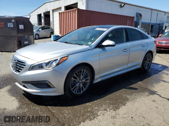2015 Hyundai Sonata Limited with VIN 5NPE34AF8FH031788, listed as a Copart auction lot 54915995 with 91,722 mi miles and Salvage Title. Bid and sale history available at DreamBid. Image 1.