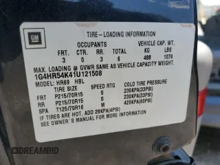 2001 Buick LeSabre Limited with VIN 1G4HR54K41U121508, listed as a Copart auction lot 59570365 with Not provided miles and Salvage title. Bid and sale history available at DreamBid. Image 12.