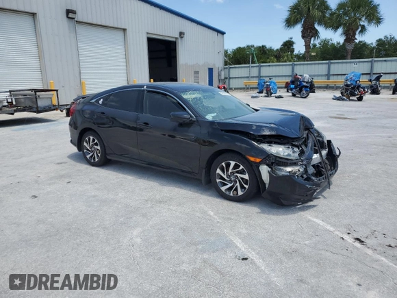 2016 Honda Civic Sedan EX with VIN 19XFC2F75GE057765, listed as a Copart auction lot 48829965 with 166,049 mi miles and Salvage Title. Bid and sale history available at carsss.com. Image 4.