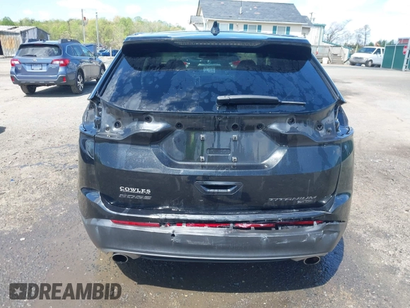 2015 Ford Edge Titanium with VIN 2FMTK4K92FBB42637, listed as a IAAI auction lot 41968659 with 99,667 mi miles. Bid and sale history available at carsss.com. Image 17.