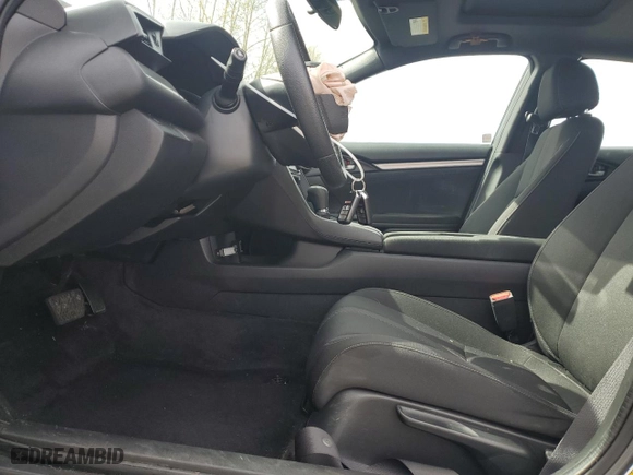 2017 Honda Civic Hatchback EX with VIN SHHFK7H52HU416298, listed as a Copart auction lot 51409125 with 83,297 mi miles and Salvage Title. Bid and sale history available at carsss.com. Image 7.