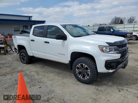 2022 Chevrolet Colorado 4WD Z71 z VIN 1GCGTDEN7N1144311, wystawiony jako Copart lot #51980395 z przebiegiem 47 893 mil mil oraz Szkoda całkowita • Salvage title. Historia ofert i sprzedaży dostępna na DreamBid. Obrazek 4.