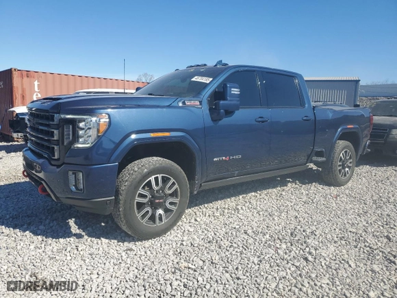2021 GMC Sierra 2500HD AT4 with VIN 1GT49PEY6MF295624, listed as a Copart auction lot 46704185 with 42,292 mi miles and Clean Title. Bid and sale history available at carsss.com. Image 1.
