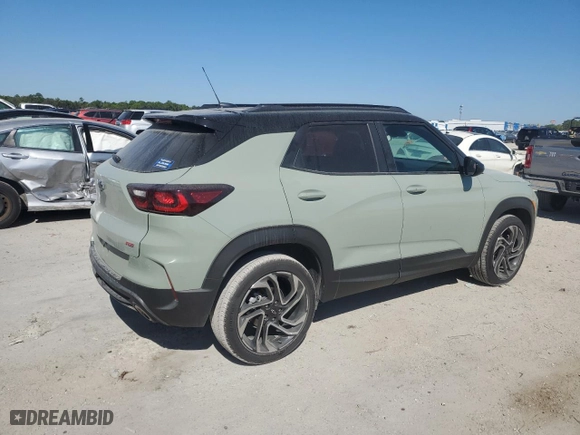 2024 Chevrolet TrailBlazer RS with VIN KL79MTSL1RB106783, listed as a Copart auction lot 50127865 with 17,968 mi miles and Salvage Title. Bid and sale history available at carsss.com. Image 3.