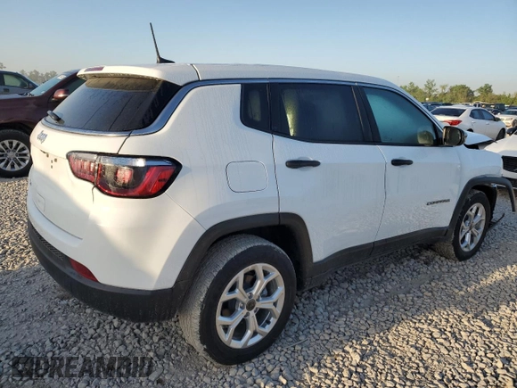 2025 Jeep Compass Sport with VIN 3C4NJDAN9ST516030, listed as a Copart auction lot 52292005 with 2,094 mi miles and Salvage title. Bid and sale history available at DreamBid. Image 3.