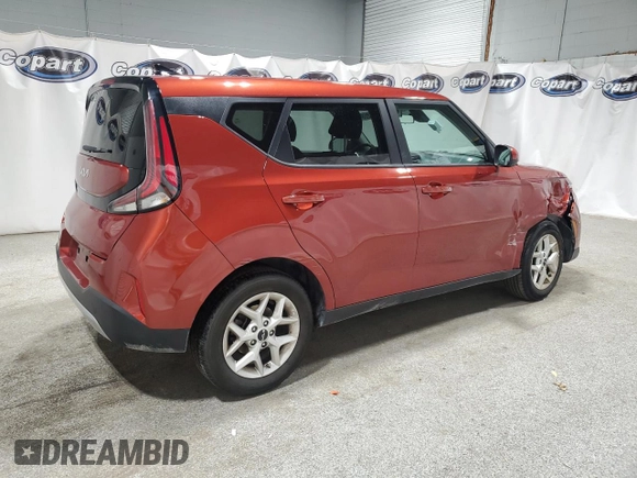 2023 Kia Soul LX with VIN KNDJ23AU1P7876823, listed as a Copart auction lot 53087765 with 45,451 mi miles and Clean Title. Bid and sale history available at carsss.com. Image 3.