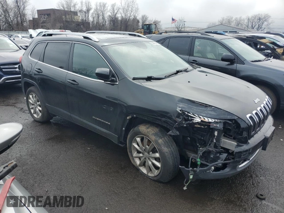 2017 Jeep Cherokee Limited with VIN 1C4PJMDS5HW668612, listed as a Copart auction lot 50695465 with 71,715 mi miles and Salvage Title. Bid and sale history available at DreamBid. Image 4.