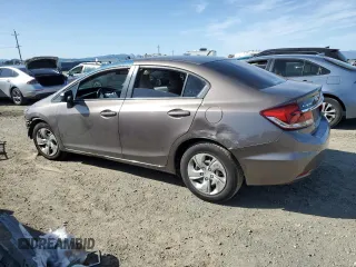 2015 Honda Civic LX with VIN 2HGFB2F55FH528190, listed as a Copart auction lot 51872405 with 175,179 mi miles and Salvage Title. Bid and sale history available at carsss.com. Image 2.