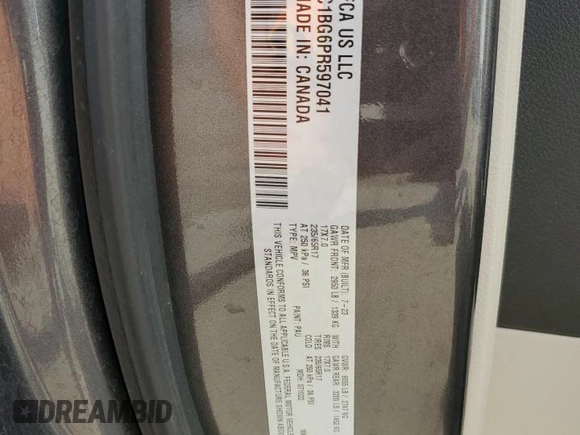2021 Chrysler Pacifica Touring L with VIN 2C4RC1BG6PR597041, listed as a Copart auction lot 63331125 with 76,820 mi miles and Non repairable. Bid and sale history available at DreamBid. Image 14.