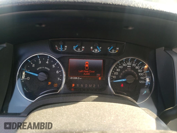 2013 Ford F-150 XL with VIN 1FTEX1CM5DFC69460, listed as a Copart auction lot 57601805 with 81,338 mi miles and Salvage title. Bid and sale history available at DreamBid. Image 9.