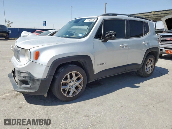 2017 Jeep Renegade Latitude with VIN ZACCJABB6HPE61224, listed as a Copart auction lot 57641775 with 127,078 mi miles and Salvage title. Bid and sale history available at DreamBid. Image 1.