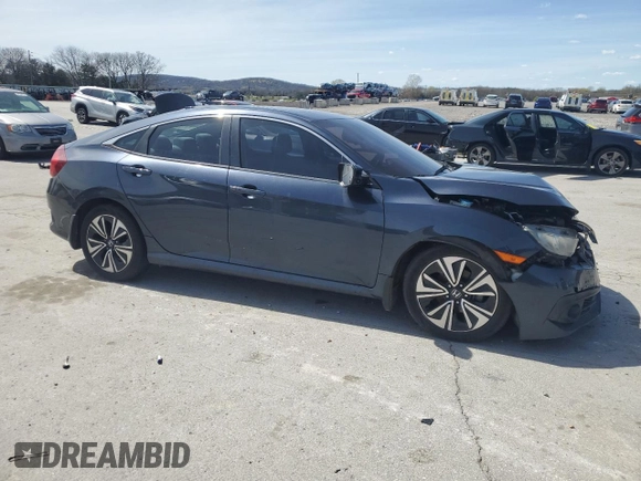 2017 Honda Civic Sedan EX-T with VIN 19XFC1F32HE023971, listed as a Copart auction lot 50158895 with 143,686 mi miles and Salvage Title. Bid and sale history available at carsss.com. Image 4.