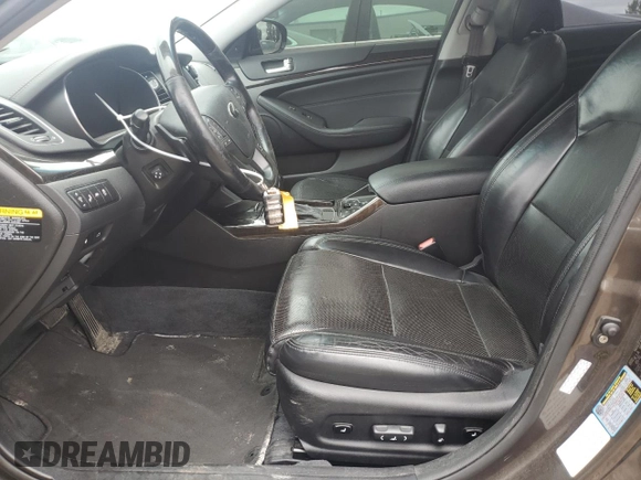 2014 Kia Cadenza Premium with VIN KNALN4D7XE5128265, listed as a Copart auction lot 65927464 with 99,127 mi miles and Salvage Title. Bid and sale history available at carsss.com. Image 7.
