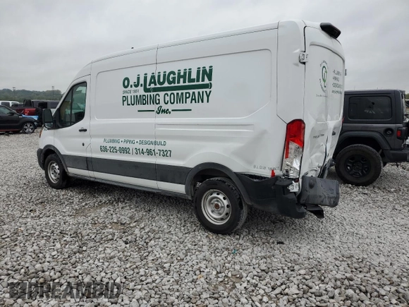 2023 Ford Transit Cargo with VIN 1FTBR1C88PKB21007, listed as a Copart auction lot 70991064 with 16,219 mi miles and Salvage Title. Bid and sale history available at DreamBid. Image 2.