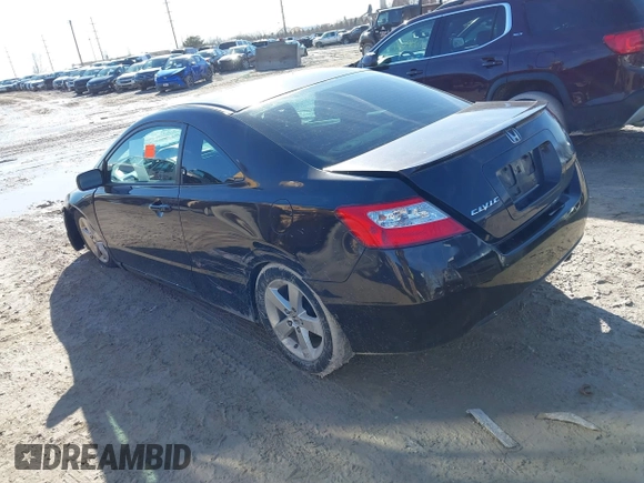 2007 Honda Civic Cpe EX with VIN 2HGFG11857H585620, listed as a IAAI auction lot 41699590 with 174,140 mi miles. Bid and sale history available at carsss.com. Image 3.