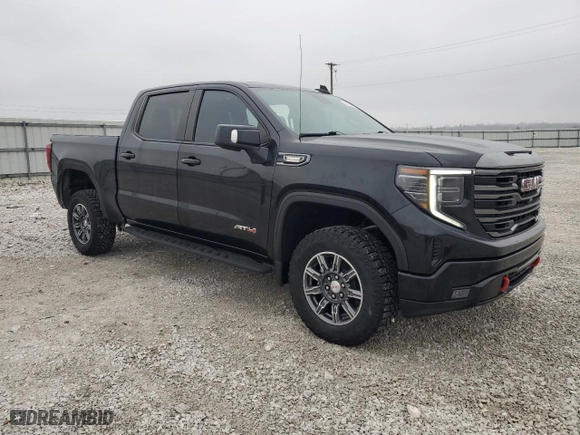 2024 GMC Sierra 1500 AT4 with VIN 1GTUUEE82RZ220850, listed as a Copart auction lot 43909065 with 0 mi miles and Non Repairable. Bid and sale history available at carsss.com. Image 4.