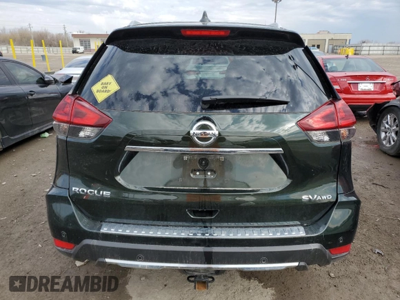 2019 Nissan Rogue S with VIN 5N1AT2MV6KC797056, listed as a Copart auction lot 50787335 with 131,485 mi miles and Salvage Title. Bid and sale history available at carsss.com. Image 6.