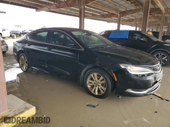 2015 Chrysler 200 Limited with VIN 1C3CCCAB5FN696697, listed as a Copart auction lot 54257955 with 185,444 mi miles and Salvage Title. Bid and sale history available at DreamBid. Image 4.