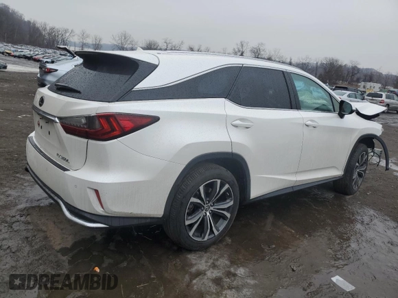 2019 Lexus RX with VIN JTJDZKCAXK2016735, listed as a Copart auction lot 43195745 with 0 mi miles and Salvage Title. Bid and sale history available at carsss.com. Image 3.