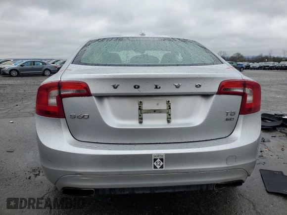 2015 Volvo S60 T5 Premier with VIN YV1612TB8F1302889, listed as a Copart auction lot 52583955 with 91,389 mi miles and Salvage Title. Bid and sale history available at carsss.com. Image 6.