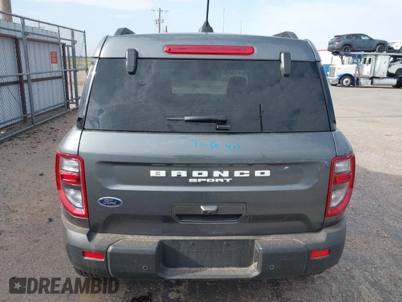 2025 Ford Bronco Sport Big Bend with VIN 3FMCR9BN0SRE29539, listed as a IAAI auction lot 42521680 with 8,402 mi miles and . Bid and sale history available at DreamBid. Image 16.