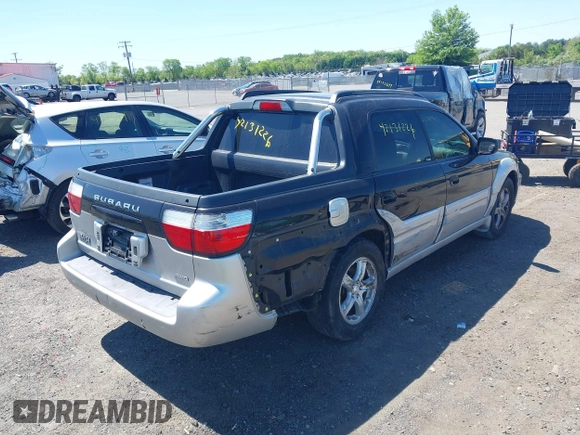 2003 Subaru Baja with VIN 4S4BT61C537107015, listed as a IAAI auction lot 42131226 with 275,150 mi miles and . Bid and sale history available at DreamBid. Image 4.